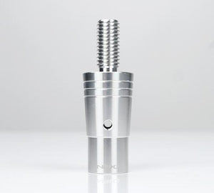 NRG 14mm Euro Aluminum Adapter w/ M10x1.5 Thread Pitch - Silver - SKA-014SL