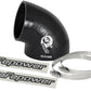 aFe Magnum FORCE CAI Univ. Silicone (3.5in to 3in ID / 75 Deg.) Elbow Reducing Coupler - Black - 59-00088