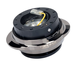 NRG Quick Release Kit - Black Body/ Black Chrome Oval Ring - SRK-220BKC