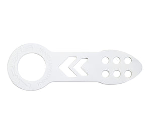 NRG Universal Front Tow Hook - White Powder Coat - TOW-100WT