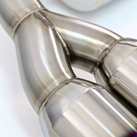 Korsh Subaru WRX STI 2008-2014 Hatch Turbo Back Exhaust - Stainless Steel with Titanium Tips - Revzone