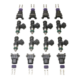 Deatschwerks Set of 8 1500cc/min For The Fitech Go EFI 8/Holley Super Sniper 1250/ Sniper Xflow 1375 - 16M-19-1500-8