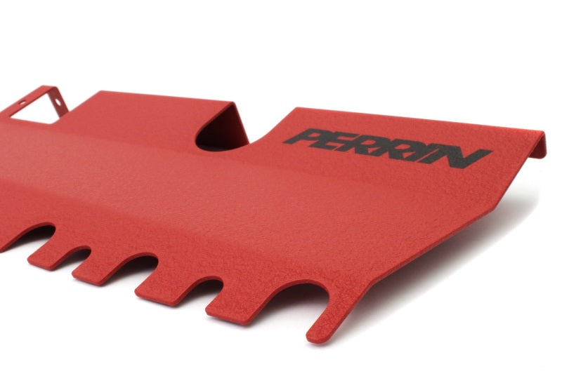 PERRIN 15-21 Subaru WRX/STI Radiator Shroud (Without OEM Intake Scoop) - Red - PSP-ENG-512-2RD