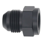 DeatschWerks 6AN Female Flare to 8AN Male Flare Expander - Anodized Matte Black - 6-02-0220-B