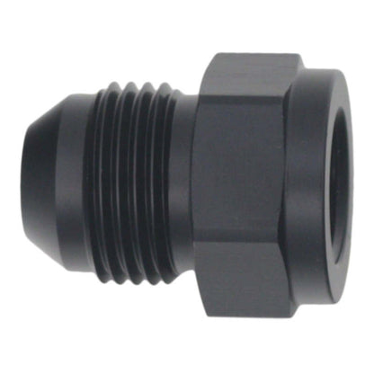DeatschWerks 6AN Female Flare to 8AN Male Flare Expander - Anodized Matte Black - 6-02-0220-B