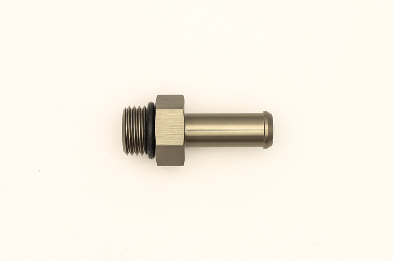 DeatschWerks 6AN ORB Male To 3/8in Barb Fitting (Single Barb - Incl O-Ring) - 6-02-0504