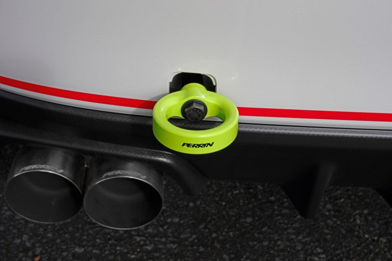 PERRIN 15-21 Subaru WRX/STI Tow Hook Kit (Rear) - Neon Yellow - PSP-BDY-252NY