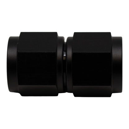 DeatschWerks 10AN Flare Female Swivel to 10AN Flare Female Swivel - Anodized Matte Black - 6-02-0211-B