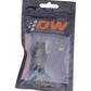 DeatschWerks 6AN Female Swivel Straight Hose End PTFE (Incl 1 Olive Insert) - Anodized Matte Black - 6-02-0850-B