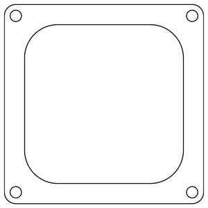 Cometic Holley 4500 Dominator .060in Fiber Carburetor Gasket - 4.775in x 4.775in - Open Plenum - C15238FC