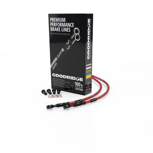 Goodridge 02-12 Honda VFR800 VTEC Red Clutch Lines w/Black Fittings - HN0802-1CCBK-RD
