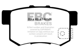 EBC 97 Acura CL 2.2 Ultimax2 Rear Brake Pads - UD537