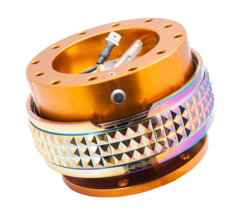 NRG Quick Release Kit - Pyramid Edition - Rose Gold Body / Neochrome Pyramid Ring - SRK-210RG/MC