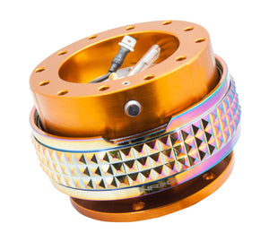 NRG Quick Release Kit - Pyramid Edition - Rose Gold Body / Neochrome Pyramid Ring - SRK-210RG/MC