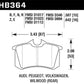 Hawk HPS Street Brake Pads - HB364F.587