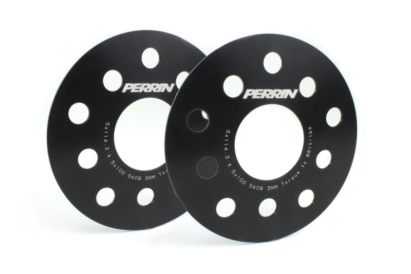 PERRIN Subaru/Toyota/Scion 3mm Wheel Spacers (Slip-On Style/No Studs) 5x114.3/5x100 56mm CB - Pair - PSP-WHL-103BK