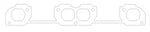 Cometic Chrysler W7/W8/W9 Head V8 .042in ArmorCore Exhaust Manifold Gasket Set - C5593-042