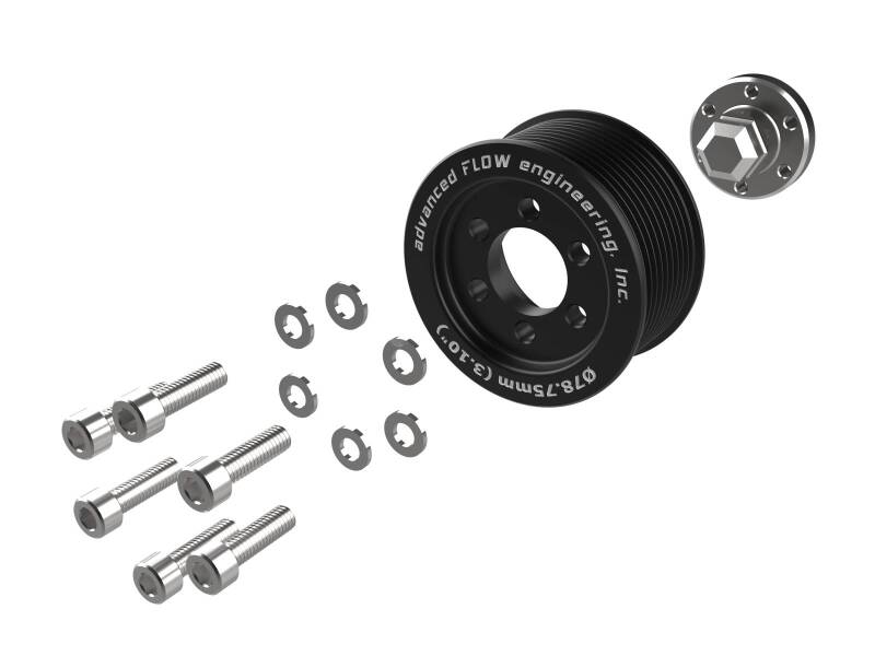 aFe 15-23 Dodge Challenger / 15-23 Dodge Charger SRT Hellcat 3.10in Supercharger Power Pulley Kit - 79-10006