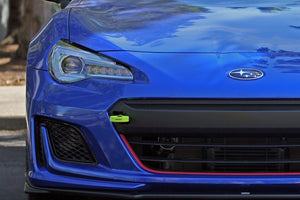 PERRIN 18-21 Subaru WRX & STI / 13-25 BRZ / 17-20 Toyota 86 Tow Hook Kit (Front) - Neon Yellow - PSP-BDY-235NY
