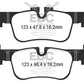 EBC 14+ BMW i3 Electric Ultimax2 Rear Brake Pads - UD1762