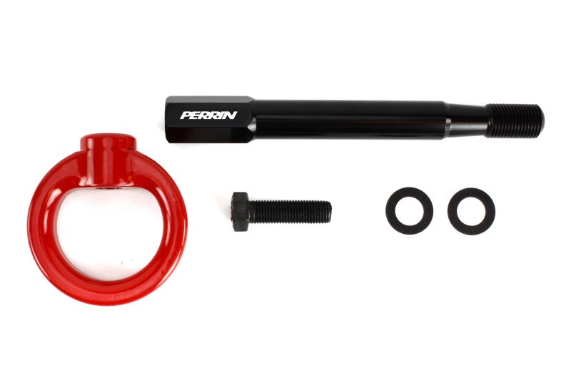 PERRIN 22-25 Subaru WRX / 18-23 Crosstrek / 20-25 OBXT / 17-23 Impreza Tow Hook Kit (Front) - Red - PSP-BDY-237RD