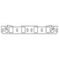 Cometic Ford Windsor .060in Fiber Intake Manifold Gasket Set - 2.100in x 1.280in Port - C15610-060