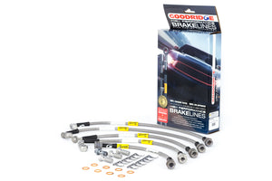 Goodridge 04-06 Cadillac CTS-V (w/Brembo Brakes) Stainless Steel Brake Line Kit - 12242