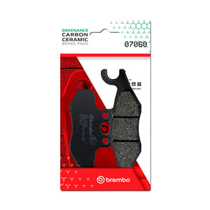 Brembo OE Piaggio X-Evo/Piaggio Mp3/Piaggio X10/Piaggio Medley Carbon Ceramic Brake Pad - Rear - 07060