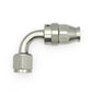 DeatschWerks 8AN Female Swivel 90-Degree Hose End PTFE (Incl. 1 Olive Insert) - 6-02-0856