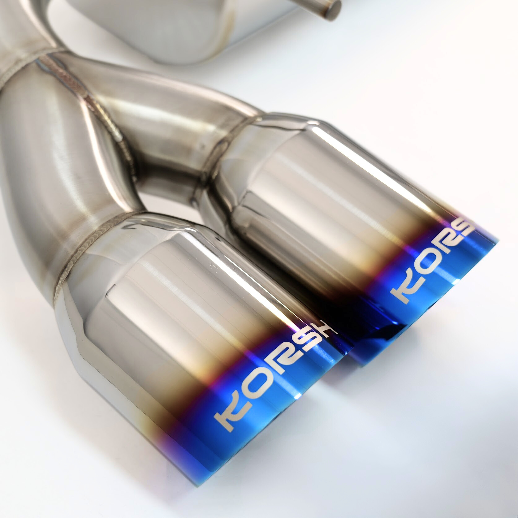 Korsh Subaru WRX STI 2008-2014 Hatch Turbo Back Exhaust - Stainless Steel with Titanium Tips - Revzone