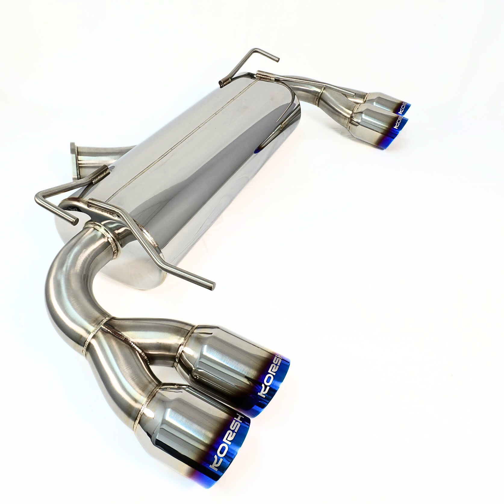 Korsh Subaru WRX STI 2008-2014 Hatch Auto Turbo Back Exhaust - Stainless Steel with Titanium Tips - Revzone