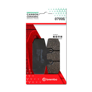 Brembo OE Aprilia Scarabeo/Aprilia Sportcity/Gilera Coguar Carbon Ceramic Brake Pad - Front - 07006