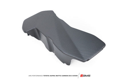 AMS Performance 2020+ Toyota GR Supra Carbon Fiber ECU Cover - Matte Carbon - AMS.38.06.0003-1