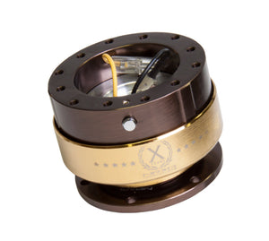 NRG Quick Release Gen 2.0 - Bronze Body / Chrome Gold Ring - SRK-200BR-CG