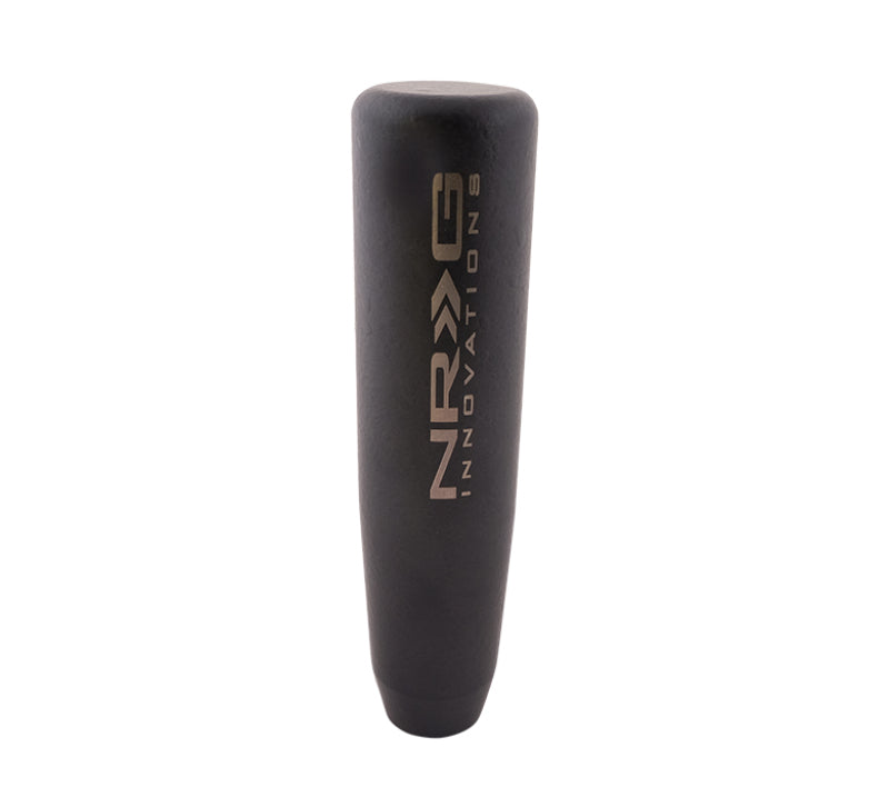 NRG Universal Short Shifter Knob - 5in. Length / Heavy Weight 1.27Lbs. - Black Wrinkle Finish - SK-480BK