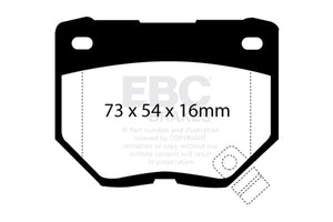 EBC 89-95 Nissan Skyline (R32) 2.6 Twin Turbo GT-R Bluestuff Rear Brake Pads - DP5826NDX