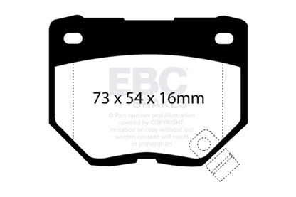 EBC 89-95 Nissan Skyline (R32) 2.6 Twin Turbo GT-R Bluestuff Rear Brake Pads - DP5826NDX