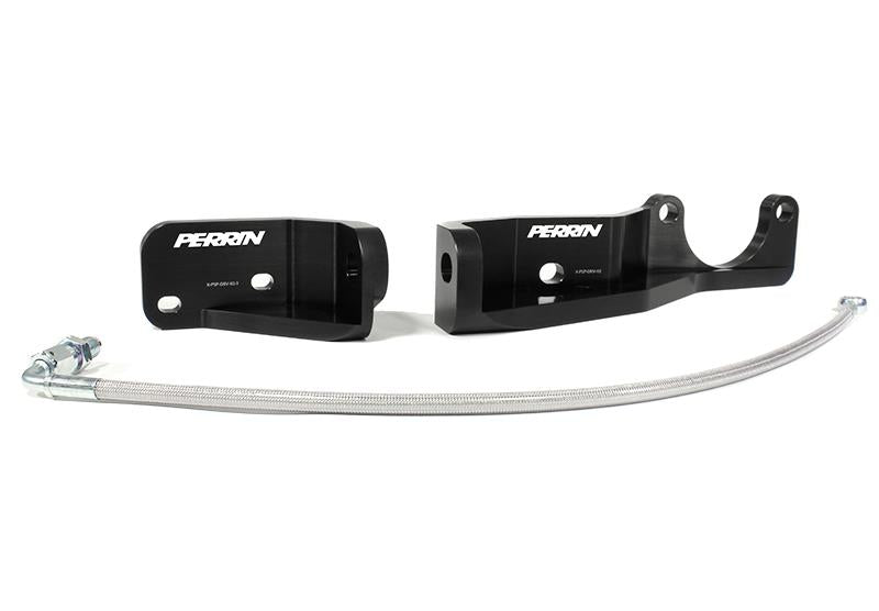 PERRIN 15-21 Subaru Impreza/WRX/STI Pitch Stop Mount & Firewall Brace - Black - PSP-DRV-112BK
