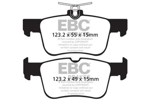 EBC 13+ Ford Fusion 1.6 Turbo Ultimax2 Rear Brake Pads - UD1665