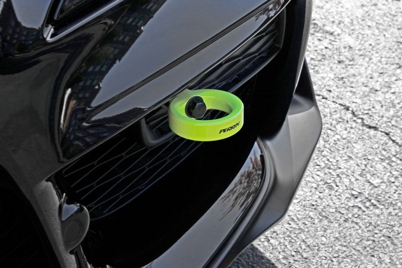 PERRIN 20-25 Toyota Supra Tow Hook Kit (Front) - Neon Yellow - PTP-BDY-230NY