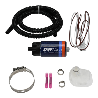 DeatschWerks DW Micro Series 210lph Low Pressure Lift Fuel Pump w/ Universal Install Kit - 9-110-1070