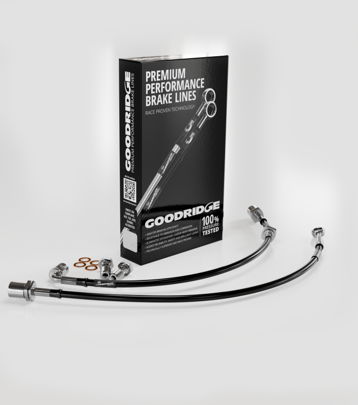 Goodridge 90-01 Subaru Legacy Stainless Steel Front Brake Lines - 24212F