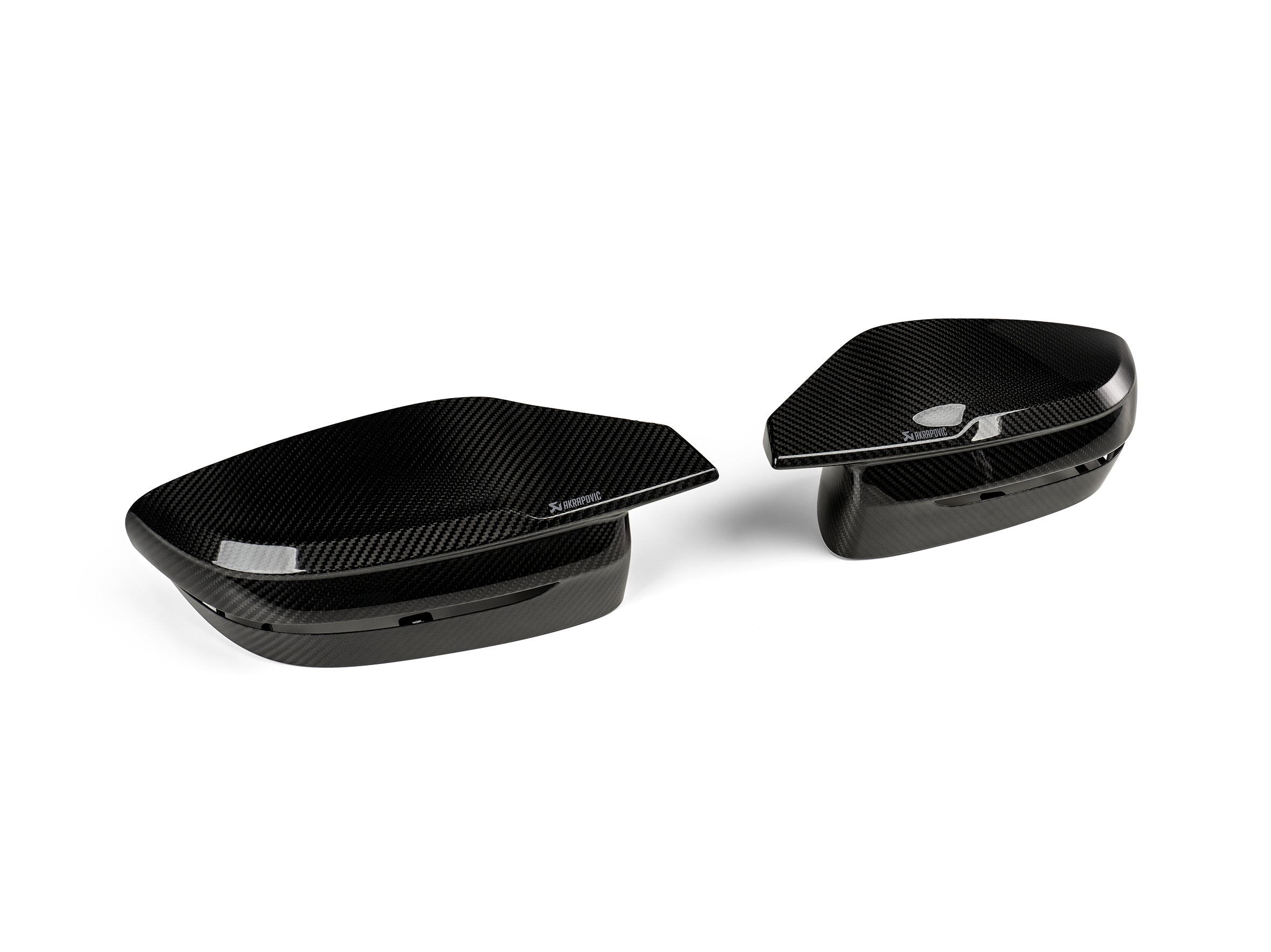 Akrapovic Carbon Fibre Mirror Cap Set - High Gloss - BMW M2 Coupe (G87) 2026+ - WM-BM/CA/4/G - Revzone