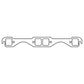 Cometic Chevy Gen1 Small Block V8 .043in Copper Exhaust Mani Gskt Set-1.550in x 1.450in Square Ports - C15189C