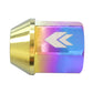 NRG 200 Series M12 X 1.25 Titanium Lug Nut Set - 21 Pc w/Lock Key Socket - Neochrome - LN-T210MC-21