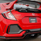 PERRIN 17-21 Honda Civic Si/Type R/Touring/Hatchback Tow Hook Kit Rear - Gloss Black - PHP-BDY-251GBK
