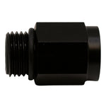 DeatschWerks 6AN ORB Male to M12 X 1.5 Metric Female (Incl O-Ring) - Anodized Matte Black - 6-02-0601-B