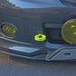 PERRIN 08-14 Subaru WRX & STI / 08-11 Impreza / 05-09 Legacy Tow Hook Kit (Front) - Neon Yellow - PSP-BDY-231NY