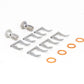 Goodridge 89-91 Honda Civic/CRX (w/Rear Drum) Stainless Steel Brake Line Kit - 20013