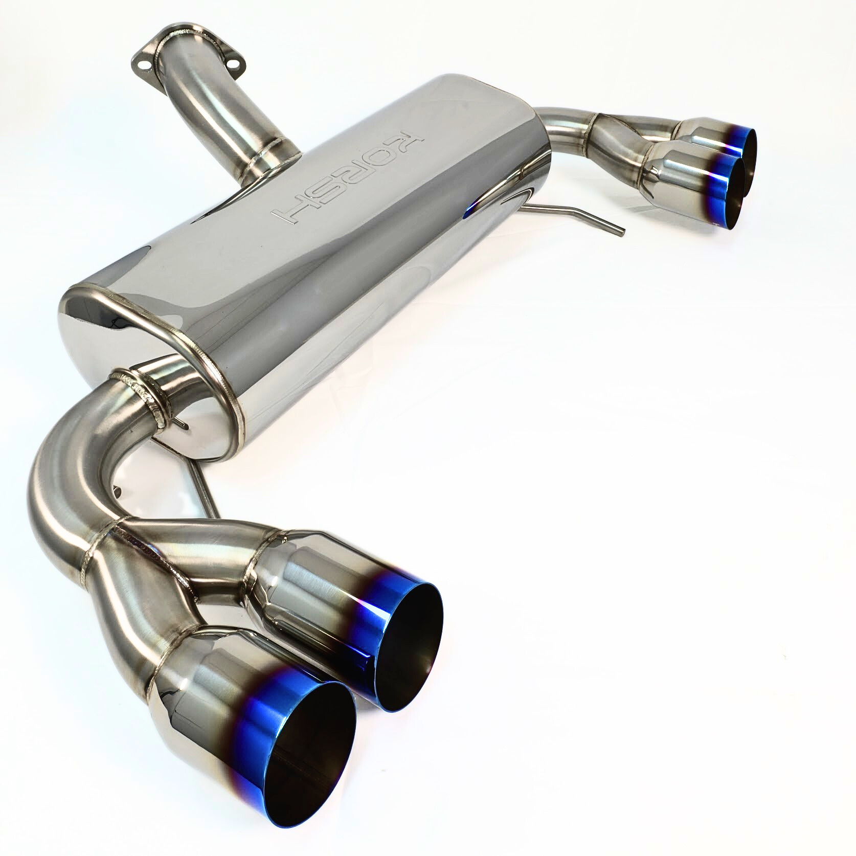 Korsh Subaru WRX STI 2008-2014 Hatch Auto Turbo Back Exhaust - Stainless Steel with Titanium Tips - Revzone